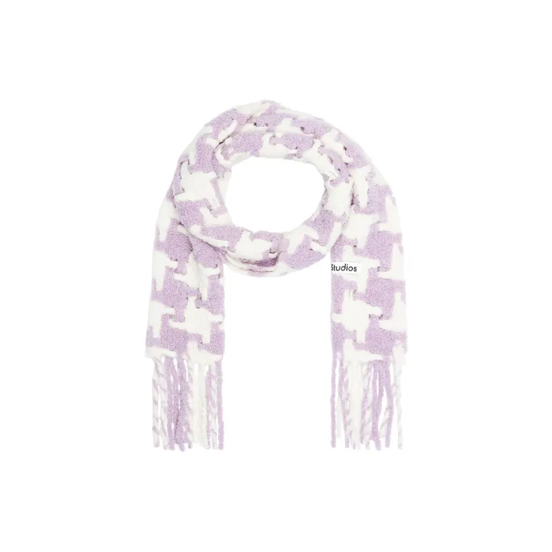 Acne Studios Scarves Men's Light Purple/White-1