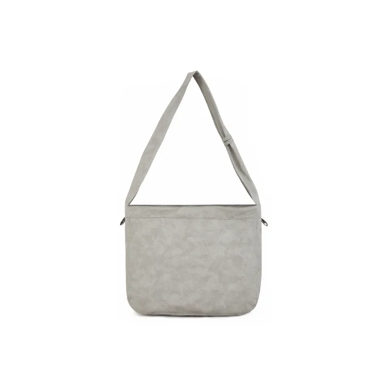 Reebok Polyurethane Shoulder Bag, Crossbody Bag, Hobo Bag Regular Unisex Light Gray/Dark Gray-0