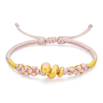 HAPPY BEAN Gold Bracelet Women's