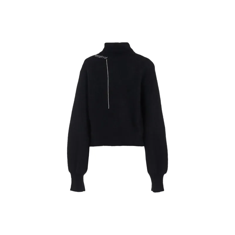 Yohji Yamamoto Puff-Sleeved Roll-Neck Jumper-1
