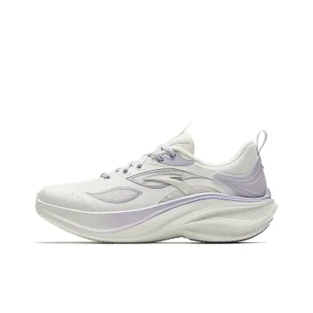 Anta Leaf 5.0 Lightweight Rebound Low Top Casual Running Shoes Women's White Purple