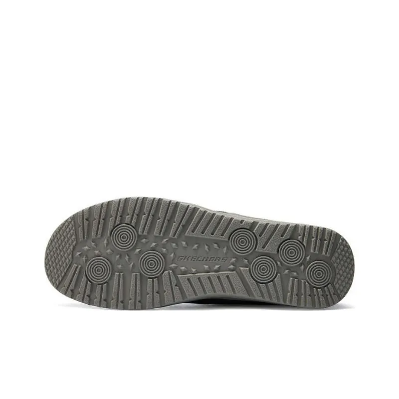 Skechers Wear resistant And Lightweight Low Top Casual Shoes Men's Black-4