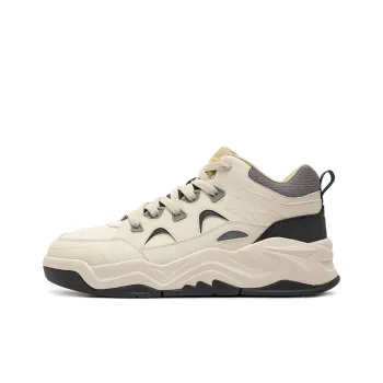 361° Type burn 4 Warm Slip Resistant High Top Skateboard Shoes Men's Beige Gray