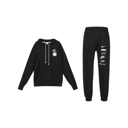 Nike Sweatshirt Set Unisex Black