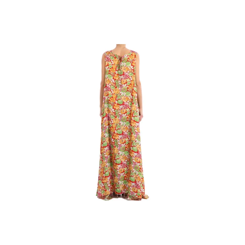 Plan C Floral Print Maxi Dress-1