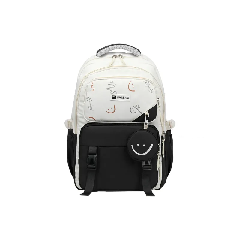 Gorora Nylon Fabric Backpack Regular Women's Red/Black/Khaki/Blue-1