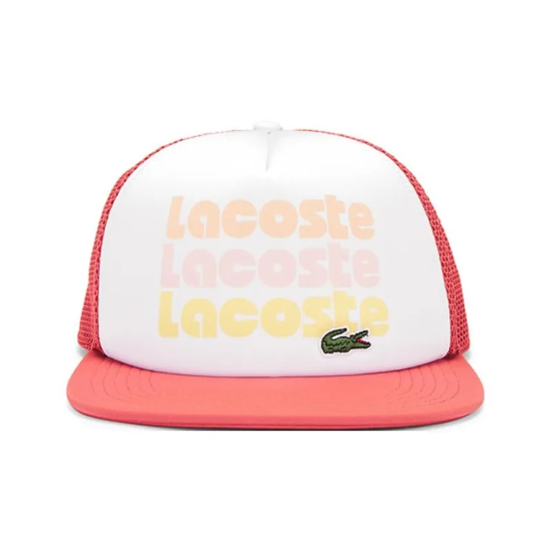 LACOSTE Polyester, Elastane Baseball Caps Unisex White-0