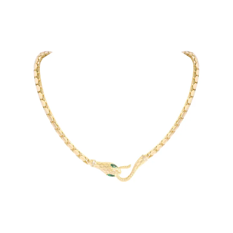 DREAM PARTY Copper Alloy Synthetic Cubic Zirconia Necklaces Unisex-4