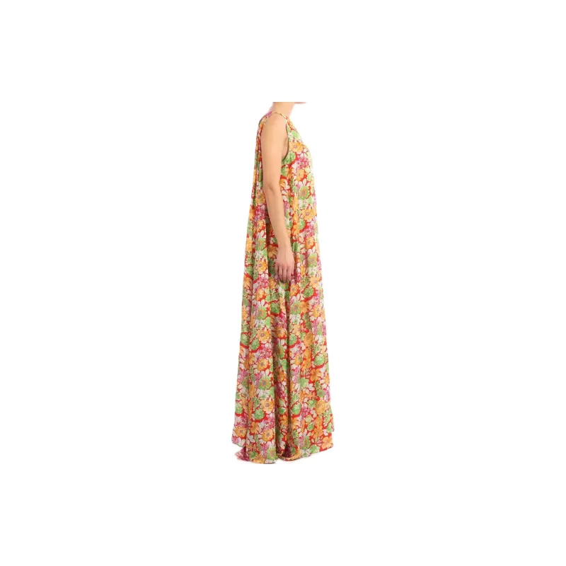 Plan C Floral Print Maxi Dress-2