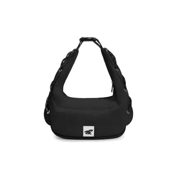 VAOPER Nylon Shoulder Bag Crossbody Bag Handbag Regular Unisex Black/Khaki