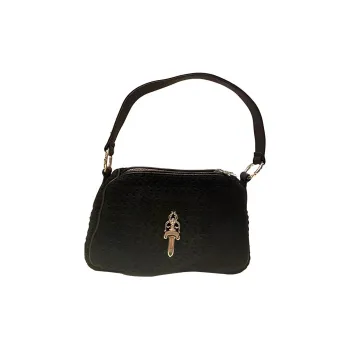 Chrome Hearts Cashmere Chicken Block Handbag Shoulder Bag Women's Black