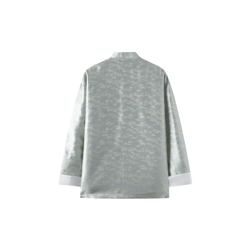 XUANSHENG Jackets Coats Men's Light Blue-2
