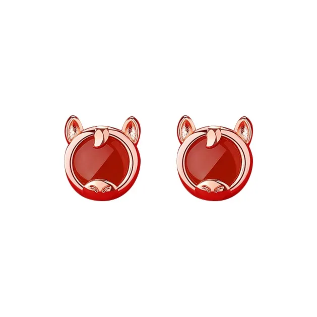 KING TAI FOOK Agate Stud Earrings Women's-14