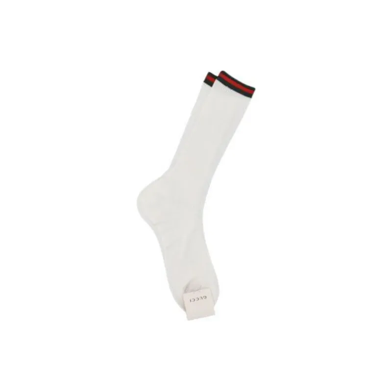 GUCCI Web Rib Socks 'White'-3