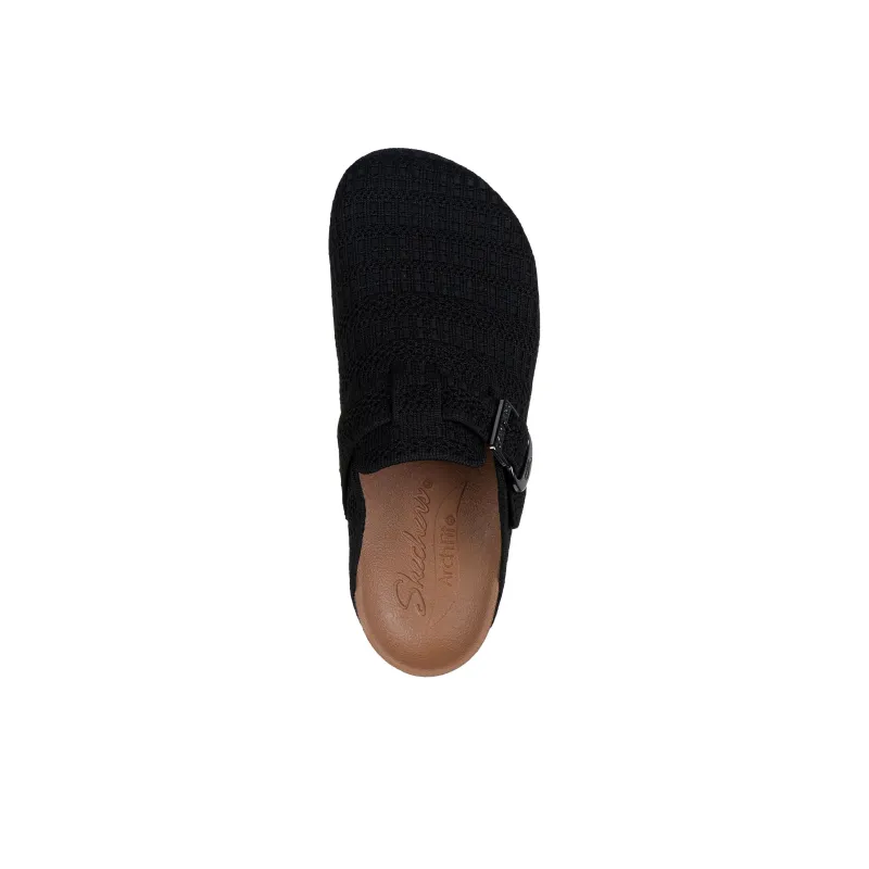 Skechers Relaxed Fit Odor Resistant, Abrasion Resistant Closed Toe Slippers Women's Black-3