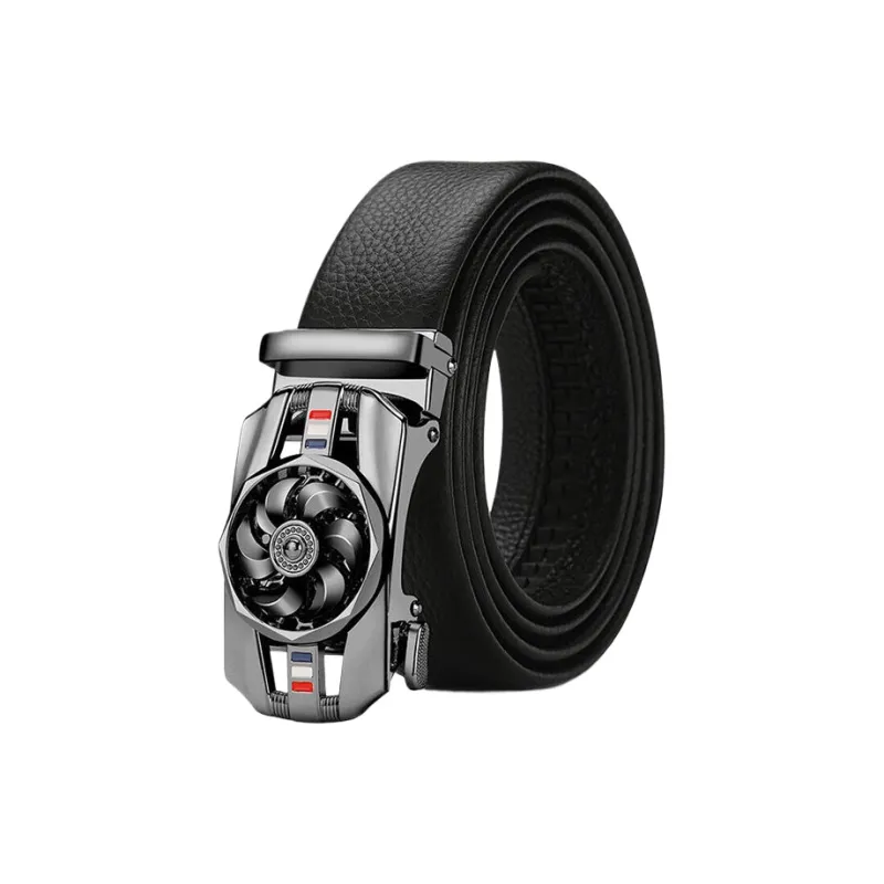 Yalu Cow Split Leather Leather Belts Unisex Width 3.5CM-7