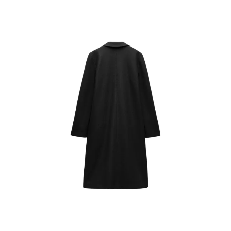 ZARA Coats Women's Black-1