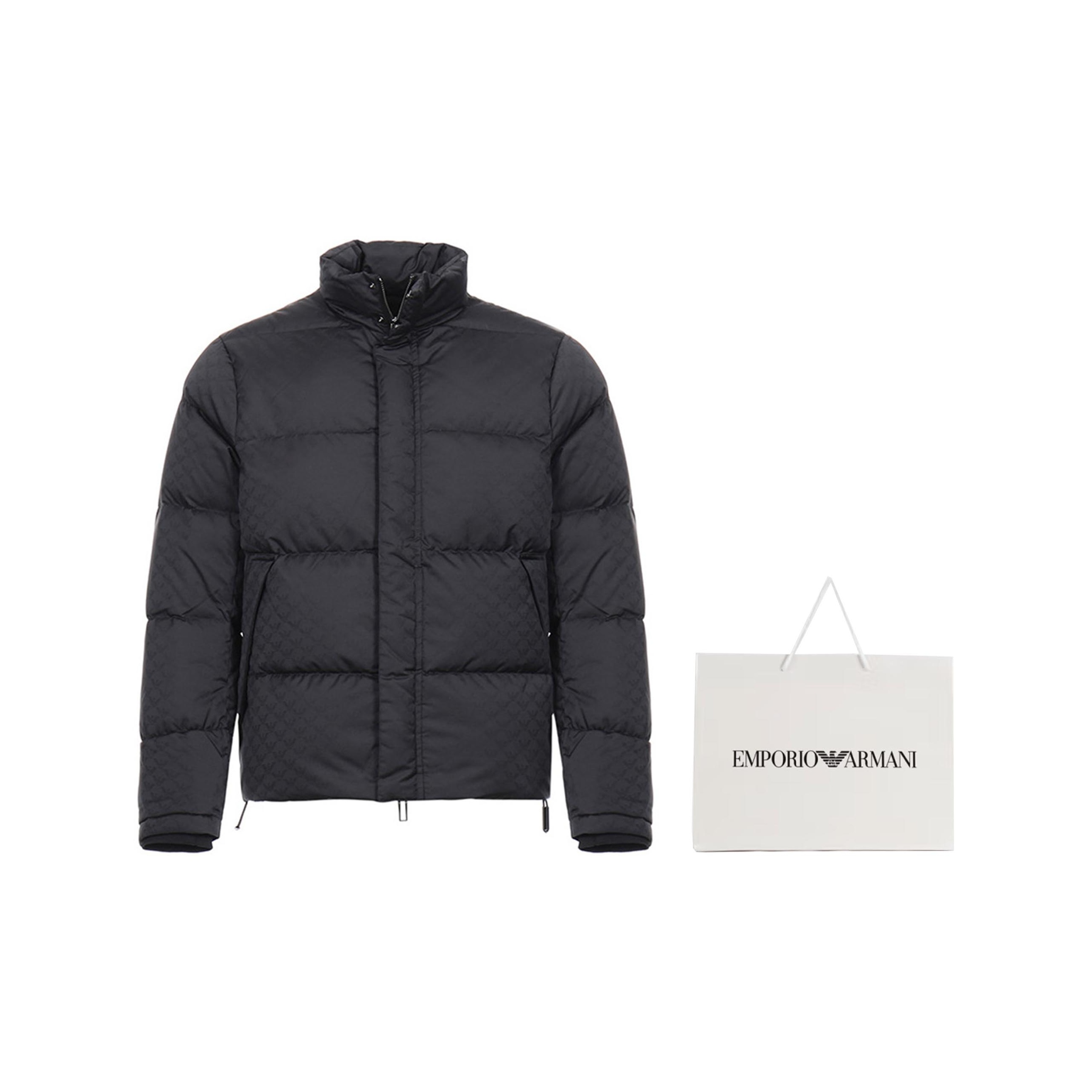 GIORGIOARMANIコート　Da155 Emporio Armani Zipped Biker Jacket | White | FARFETCH