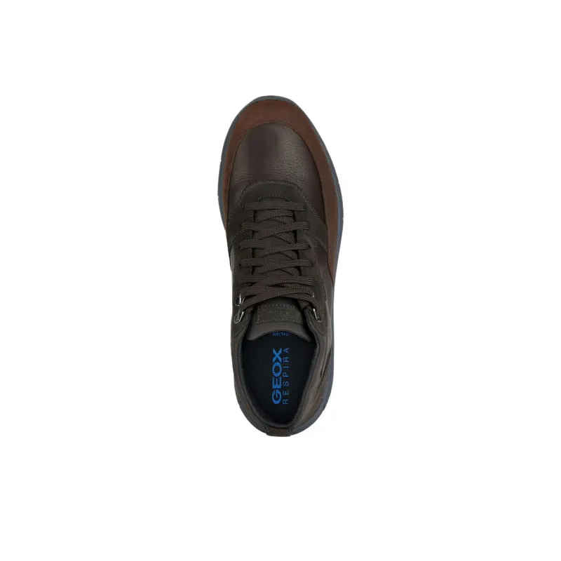 GEOX Spherica 4x4 Ab Anti-Slip Wear-Resistant Mid-Top Casual Shoes Men's Dark Brown-4