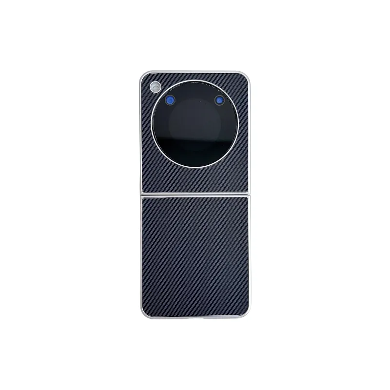 ZHUOJI Leather Texture Material Kevlar Carbon Fiber Leather Texture Extra Thin Phone Case Compatible Nubia Flip-8