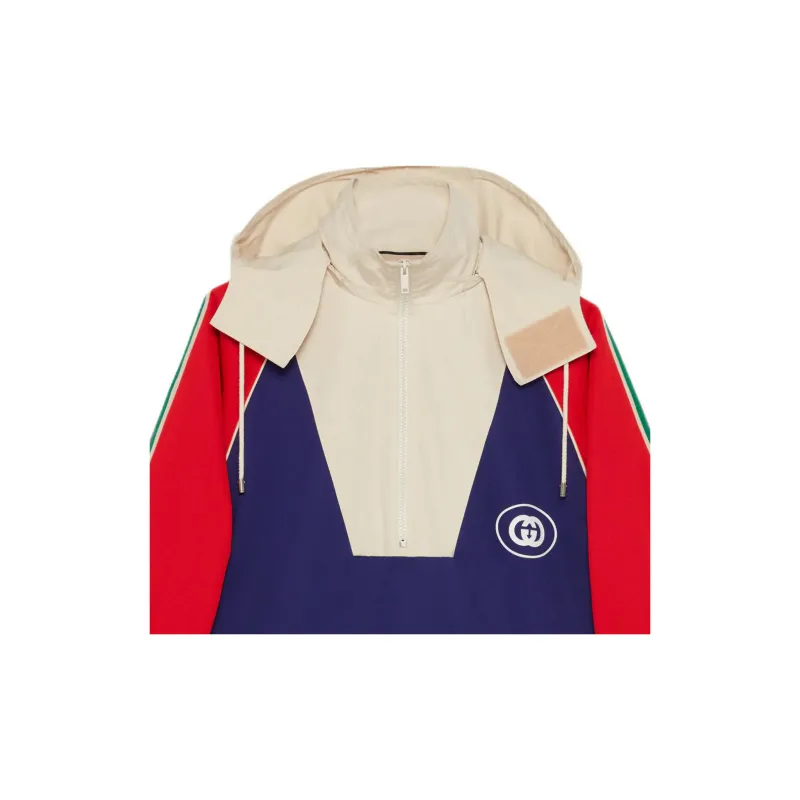 GUCCI Logo Half Zip Jacket-3