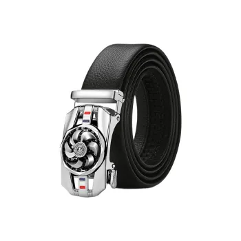 Yalu Cow Split Leather Leather Belts Unisex Width 3.5CM