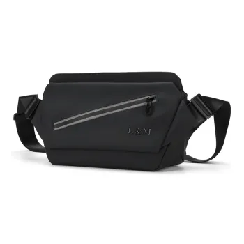 L&M Oxford Shoulder Bag, Crossbody Bag Regular Men's Black/Blue