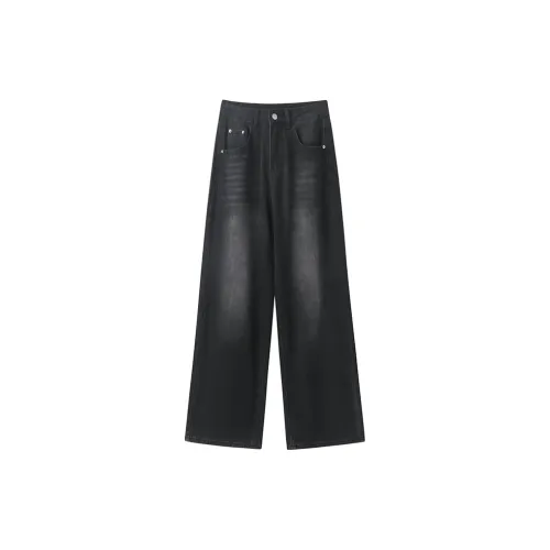 FAIRWHALE Jeans Women's Black Gray Color