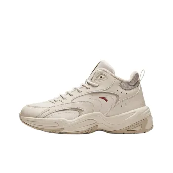 Anta Through Slip Resistant Warm Low Top Casual Shoes Women's Beige