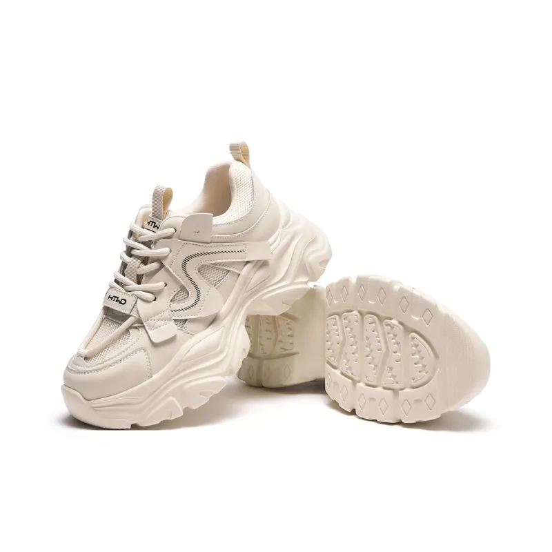 Hotwind Bouncy White Sneakers Chunky Sneakers Women's-7