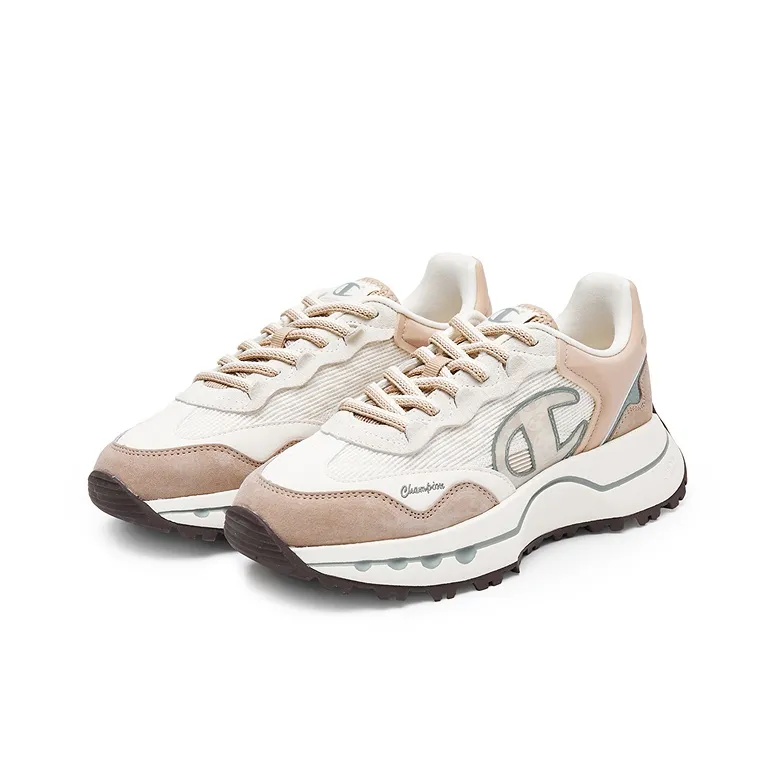 Champion Low-Top Running Shoes Women's Light Gray Umber/Milk White-2
