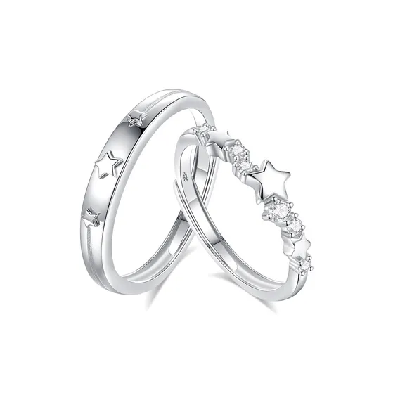 GLOIRE S925 Silver Rings Unisex Elegant Luxe Versatile Everyday Commute Romantic Date Confession-0