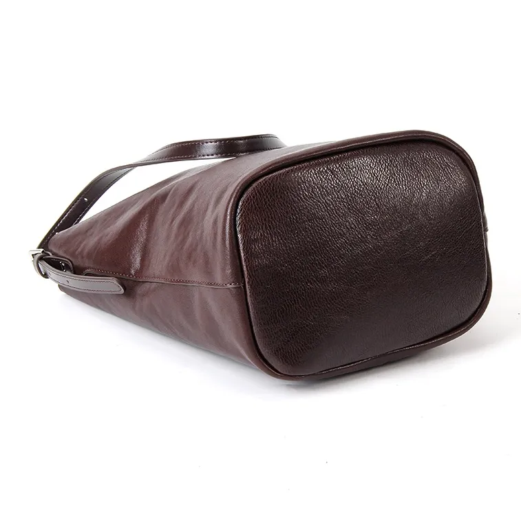 YOCAMU Vegetable Tanned Top Grain Cow Leather Bucket Bags Shoulder Bags Regular Unisex Multicolor-10