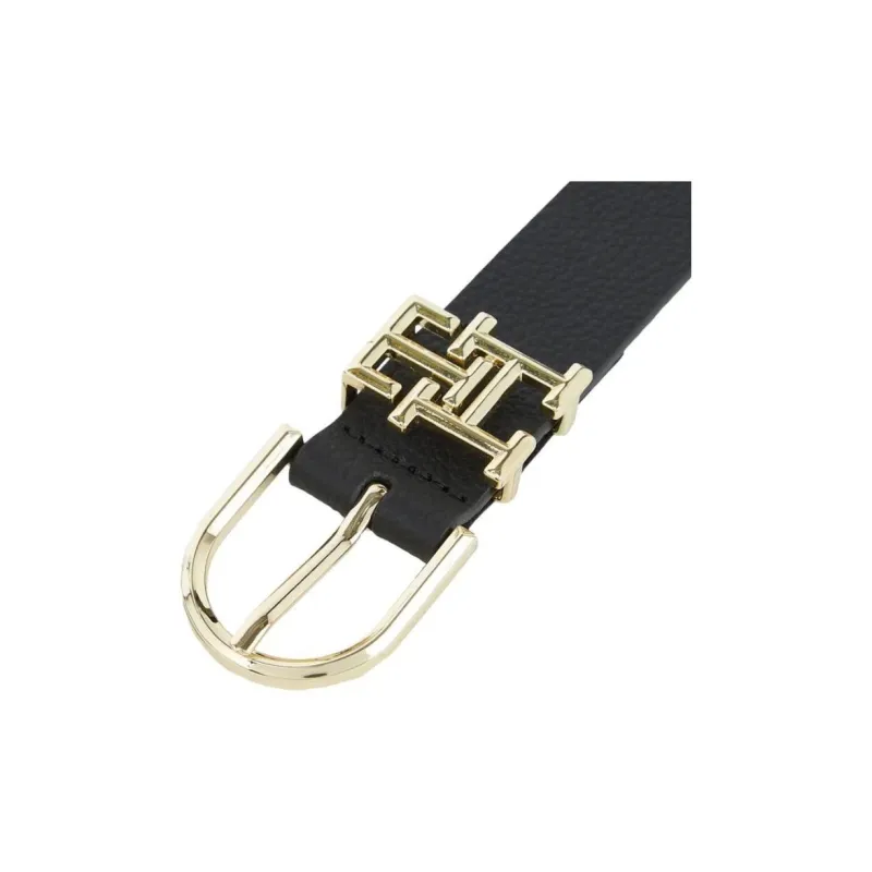 Tommy Hilfiger Genuine Leather Leather Belts Women's Black --2