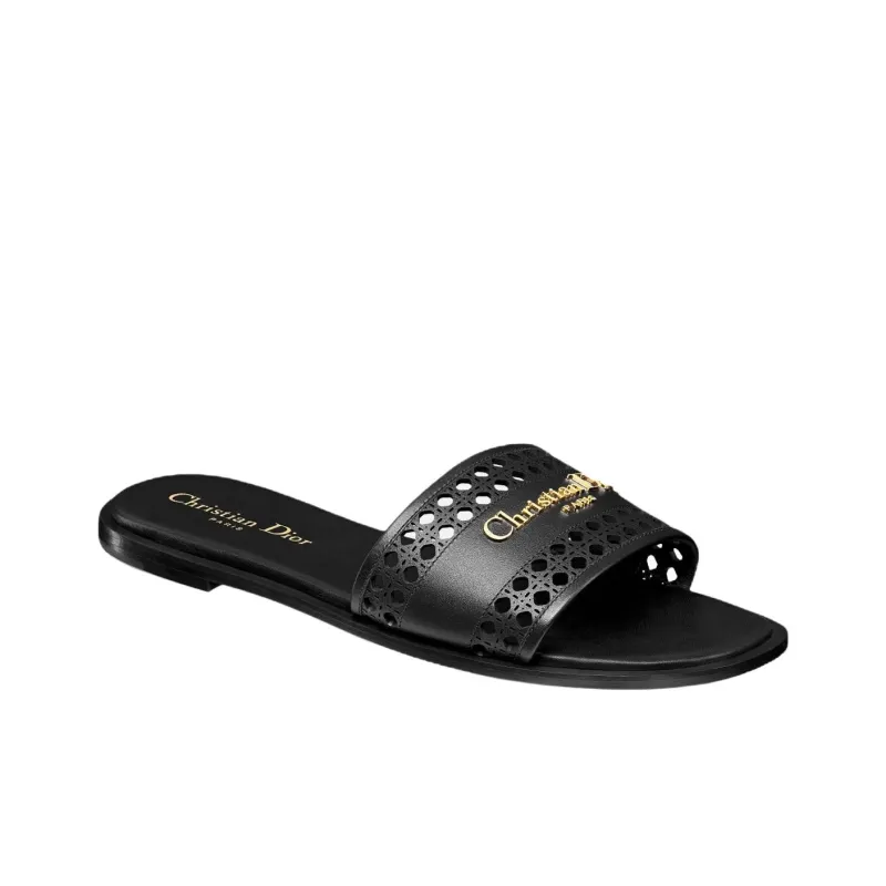 DIOR Slide Slippers Women's Black-3