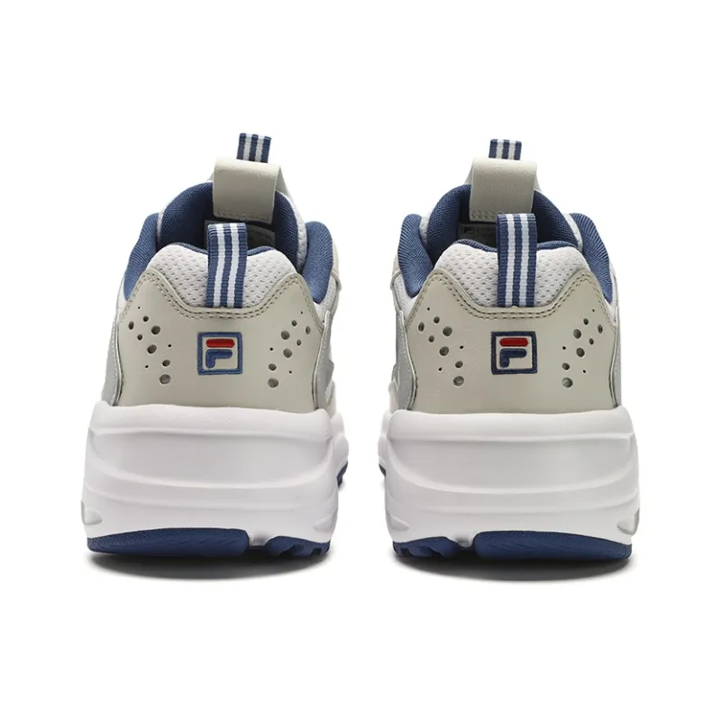 FILA Tracer Wear Resistant Low Top Running Shoes Men's FILA White-3