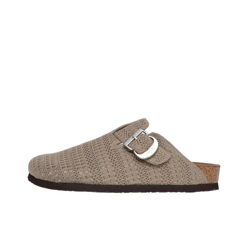 Skechers ARCH FIT GRANOLA Abrasion-Resistant Slip-Resistant Wrap-toe Slippers Women's Taupe
