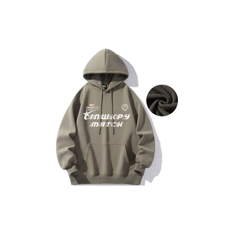 WKPY Fleece Lined Hoodie Unisex Couple's-14