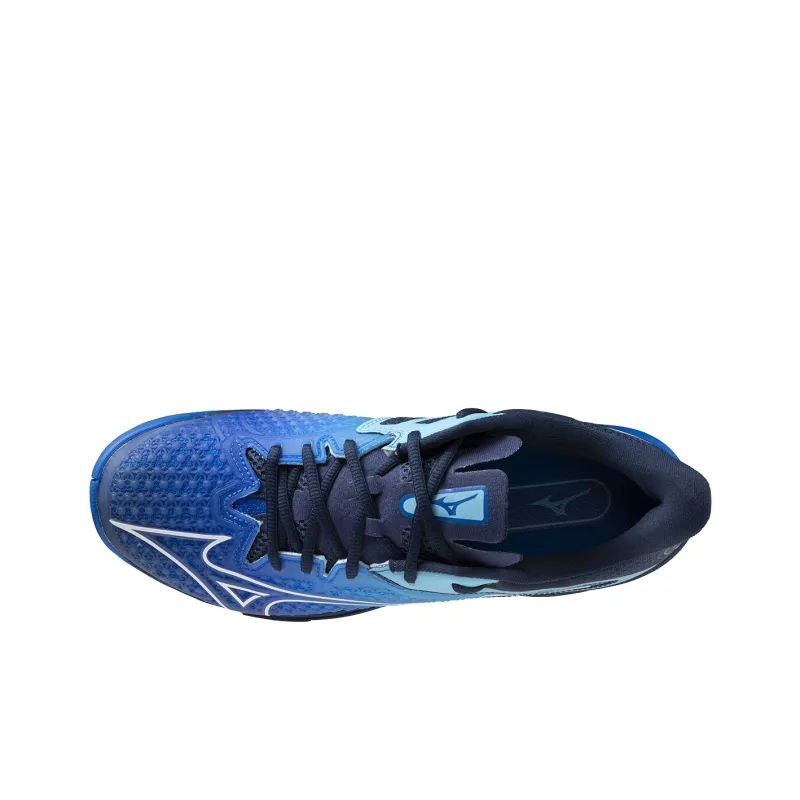 Mizuno Wave Exceed Tour 6 Cushioning Low Top Tennis Shoes Unisex Blue-2