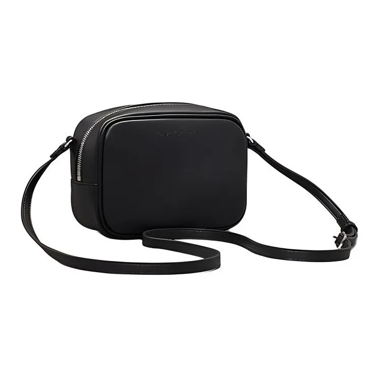 CALVIN KLEIN Polyurethane Shoulder Bag, Crossbody Bag Unisex Black-4