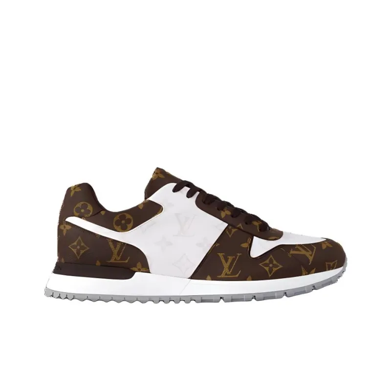 LOUIS VUITTON Run Away Low Top Casual Shoes Men's White Brown-1