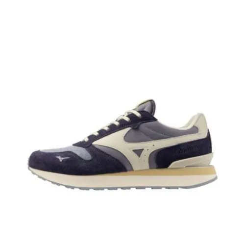 Mizuno RB87 Anti Slip Wear Resistant Low Top Running Shoes Unisex Blue Gray