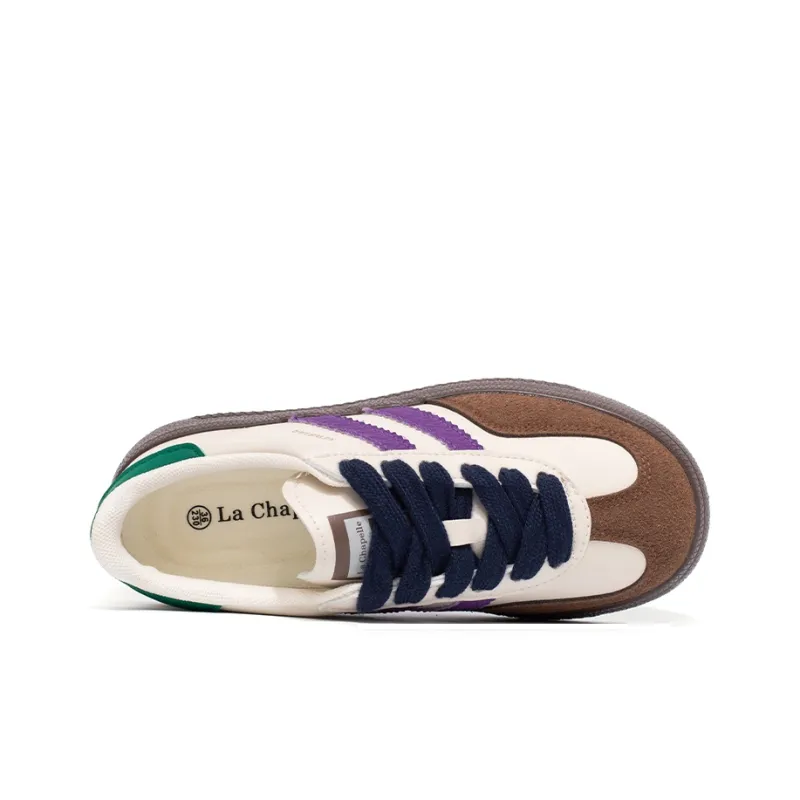 La Chapelle Anti Slip Wear Resistant Low Top Skateboard Shoes Women's-2