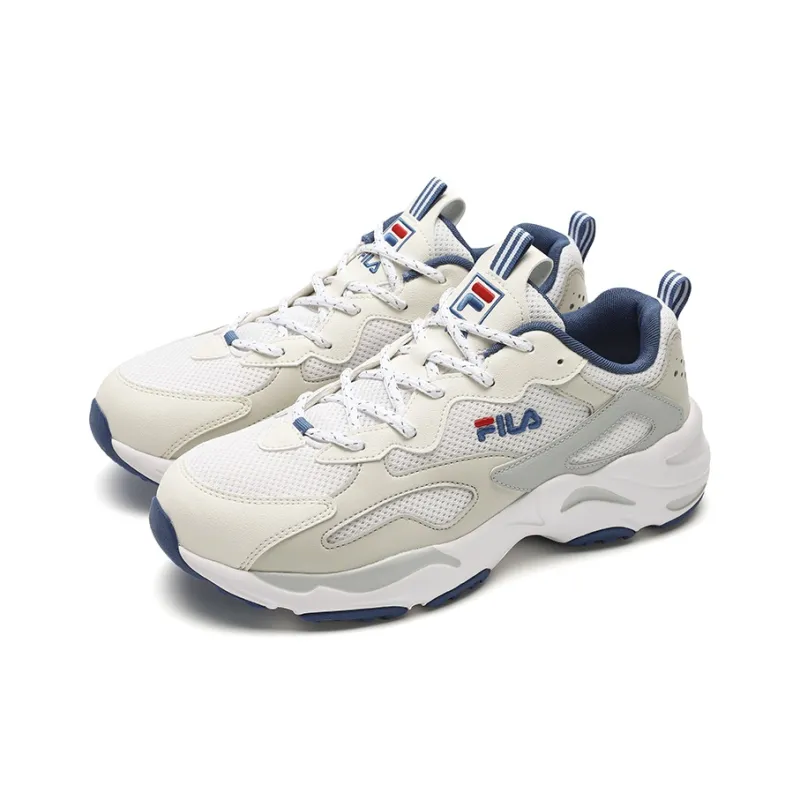 FILA Tracer Wear Resistant Low Top Running Shoes Men's FILA White-1