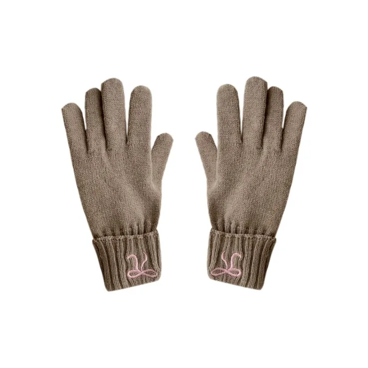 MUSTKOO Knitted Fabric Knit Gloves Women's-3