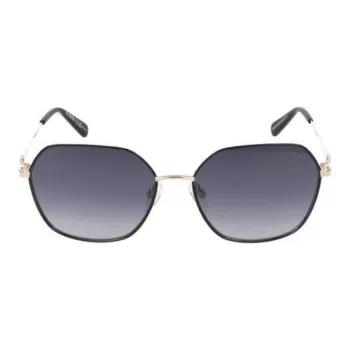 LOVE MOSCHINO Metal Irregular Shape Sunglasses Unisex Black