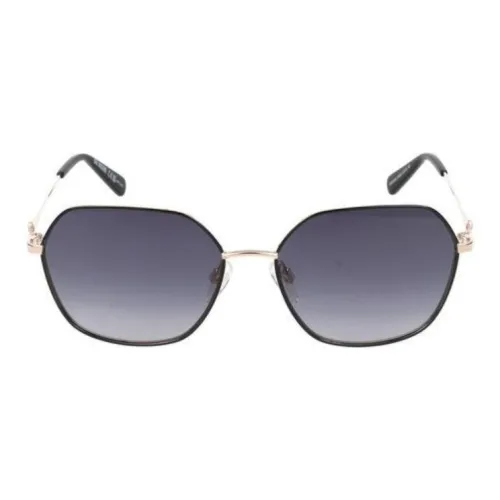 LOVE MOSCHINO Metal Irregular Shape Sunglasses Unisex Black