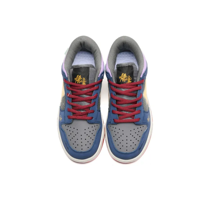 7 SEVFUN Slip Resistant Low Top Skateboard Shoes Unisex Wukong Blue-13