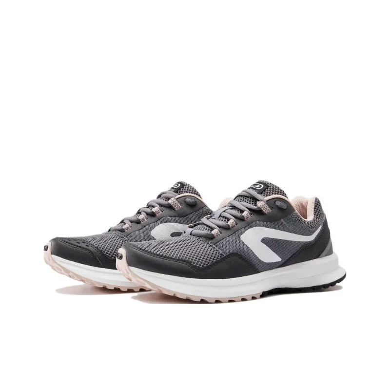 DECATHLON Cushioning Anti Slip Wear Resistant Breathability Low Top Running Shoes Women's Gray-2