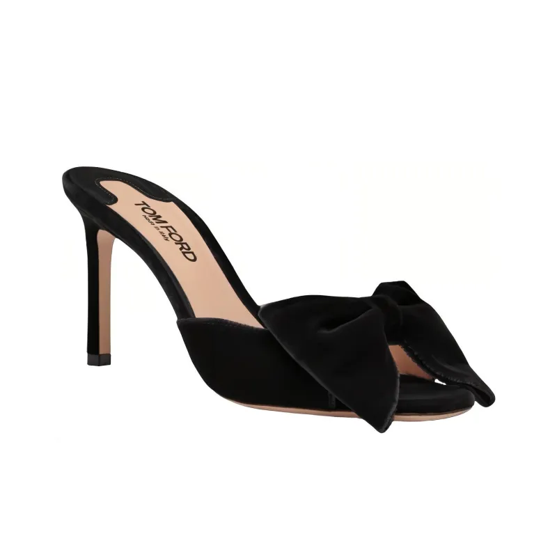 TOM FORD Brigitte 85mm Velvet Mules-2